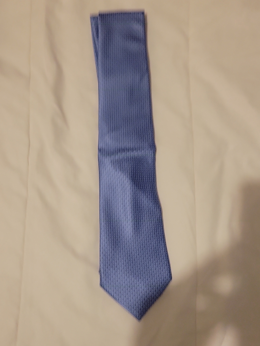 Ermenegildo Zegna Blue Textured Silk Tie